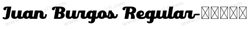Juan Burgos Regular字体转换